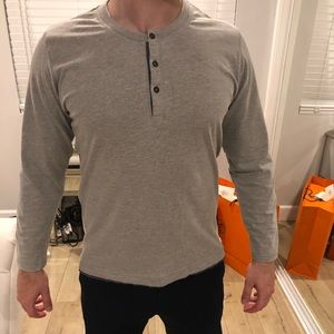 Jospeh Abboud sweater grey like new buttons